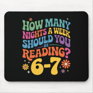 Funny Reading 6 7 Six Seven Meme English Teacher B Mouse Mat