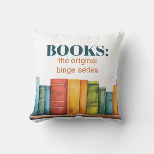 Funny Reading Book Lover Cushion