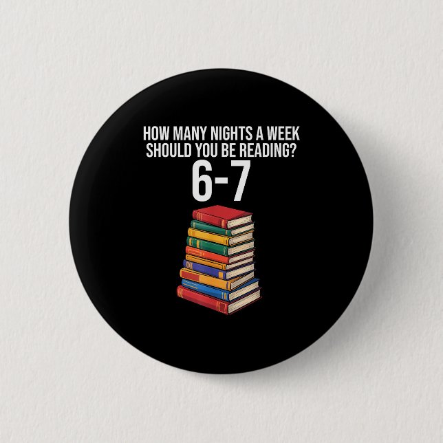 Funny Reading Book Teacher 67 Six Seven Meme  6 Cm Round Badge (Front)