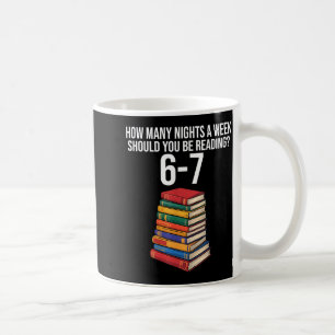 Funny Reading Book Teacher 67 Six Seven Meme  Coffee Mug