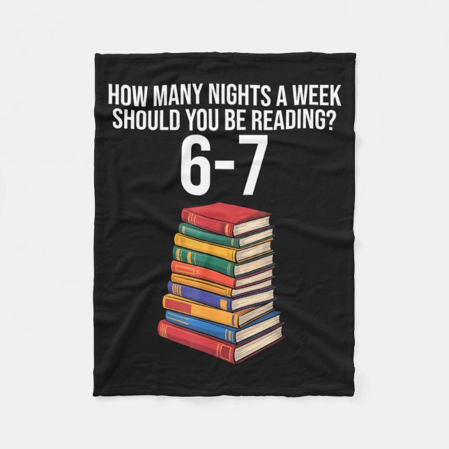 Funny Reading Book Teacher 67 Six Seven Meme  Fleece Blanket (Front)