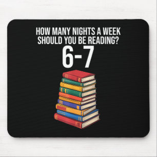 Funny Reading Book Teacher 67 Six Seven Meme Mouse Mat