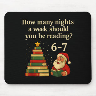 Funny Reading Christmas Tree Book– Reading 6 7 Mem Mouse Mat