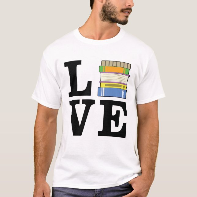 Funny Reading Design T-Shirt (Front)