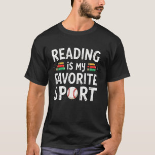 Funny Reading Is My Favourite Sport Tennis And Boo T-Shirt
