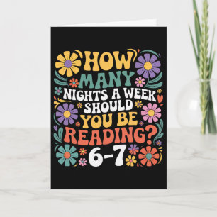 Funny Reading Six Seven Meme Book Lover 67 Teacher Card