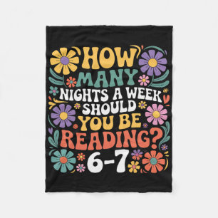 Funny Reading Six Seven Meme Book Lover 67 Teacher Fleece Blanket