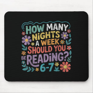 Funny Reading Six Seven Meme Book Lover 67 Teacher Mouse Mat