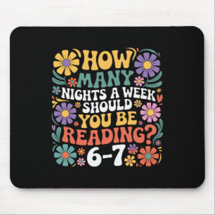 Funny Reading Six Seven Meme Book Lover 67 Teacher Mouse Mat