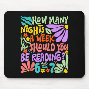 Funny Reading Six Seven Meme Book Lover 67 Teacher Mouse Mat