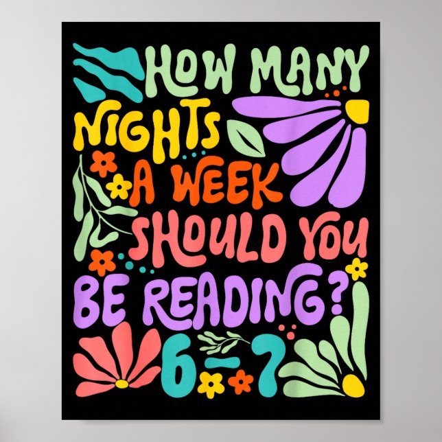 Funny Reading Six Seven Meme Book Lover 67 Teacher Poster (Front)