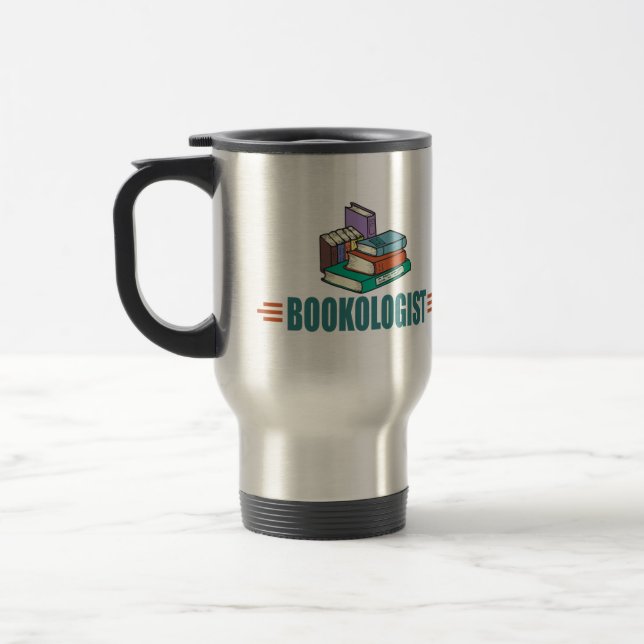 Funny Reading Travel Mug (Left)
