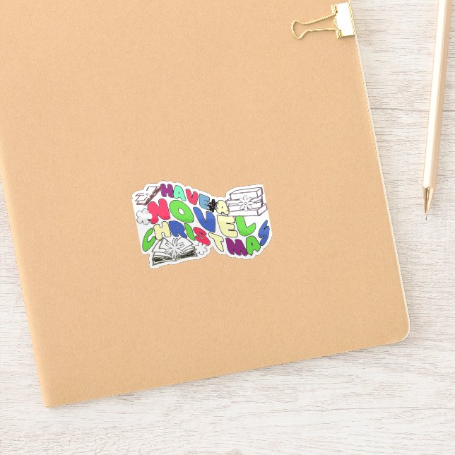 Funny Reading Wavy Texts for Bookish on Christmas (Notebook)