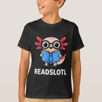Funny readsolotl axolotl cartoon glasses book 