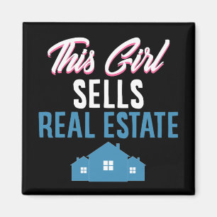 Funny Real Estate Agent Broker Realtor Cute House Magnet