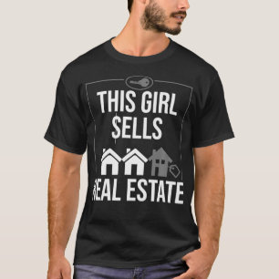 Funny Real Estate Agent Gift Best Women Female Re T-Shirt