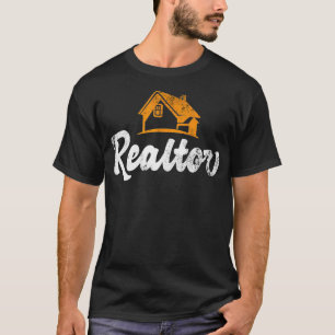 Funny Real Estate Agent Gift  Vintage Realtor  T-Shirt