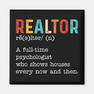 Funny Real Estate Agent Realtor Job Description Magnet