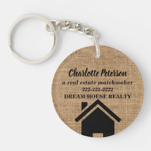 Funny Real Estate Agent Realtor Promotional Key Ring