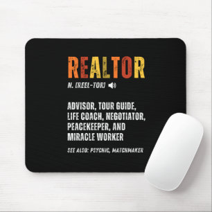 Funny Real Estate Broker Realtor  Mouse Mat