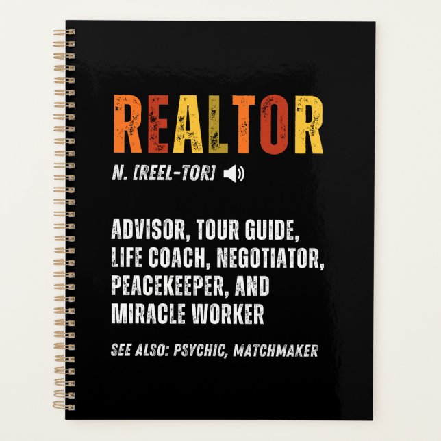 Funny Real Estate Broker Realtor  Planner (Front)
