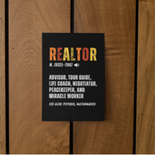 Funny Real Estate Broker Realtor  Postcard