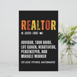 Funny Real Estate Broker Realtor Stationery