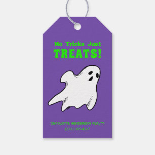 Funny Real Estate Ghost Halloween Gift Tags