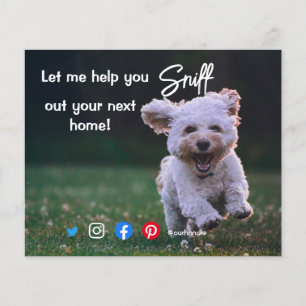 funny real estate sniff out your next home dog pos flyer
