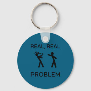 Funny Real Real Problem Stick Man Figure Mechanic  Key Ring