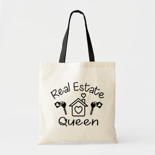 Funny Realtor Gift Real Estate Agent Broker Home Tote Bag (Front)
