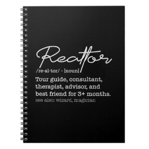 Funny Realtor Job Description Real Estate Humor Notebook