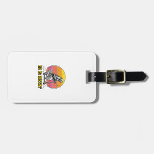 Funny Reaper Scooter Vintage Sunset Shirt Design_1 Luggage Tag