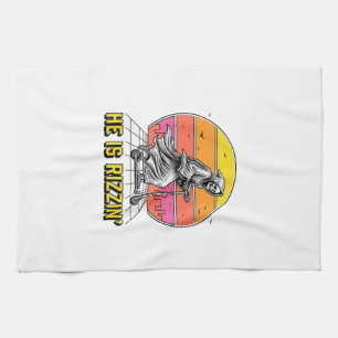 Funny Reaper Scooter Vintage Sunset Shirt Design_1 Tea Towel