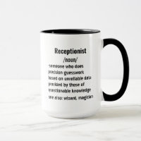 funny Receptionist Definition gifts for men women