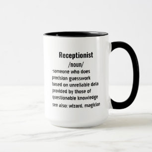funny Receptionist Definition gifts for men women Mug