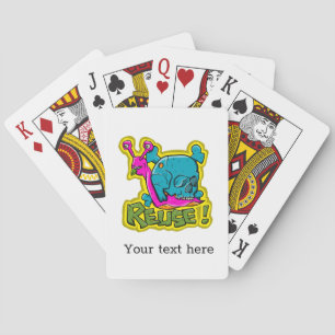 Funny recycling Cartoon Playing Cards