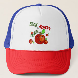 Funny red apples trucker hat