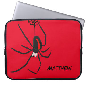 Funny Red Back Spider Spider Name Laptop Sleeve