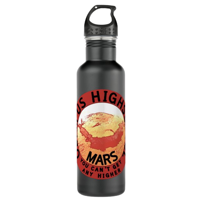 Funny Red Black Orange White Olympus High School 710 Ml Water Bottle (Front)
