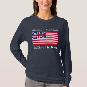 Funny Red Blue Make America Royal Again Flag T-Shirt