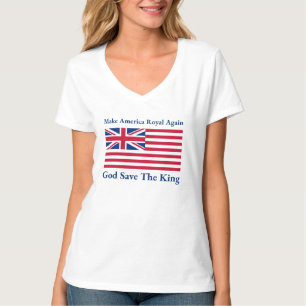Funny Red Blue Make America Royal Again Flag T-Shirt