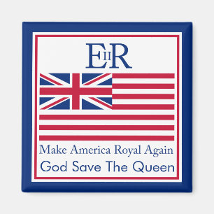 Funny Red Blue Make America Royal Again Graphic Ma Magnet