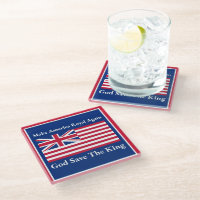 Funny Red Blue Make America Royal Again Vector Art