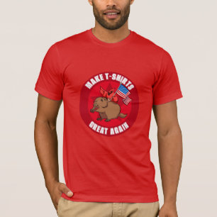 Funny Red Cardinal Make T-Shirts Great Again Art
