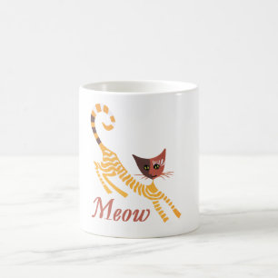 Funny red cat coffee mug
