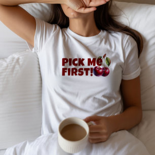 Funny red cherry vibe slogan mother day T-Shirt