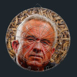 Funny Red-Faced Robert F. Kennedy Jr & Brain Worms Dartboard<br><div class="desc">Funny Red-Faced Robert F. Kennedy Jr & Brain Worms Dart Board for your amusement. This man with one to many brain worms is in charge of our healthcare. Put him out of our misery with this funny dartboard. We're making dartboards for all of the Trump regime and others who are...</div>