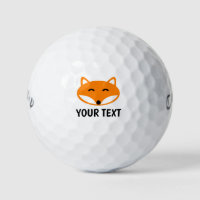 Funny red fox logo custom golf ball gift set