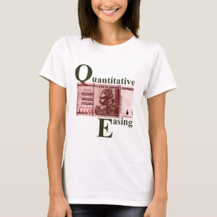 Funny Red Grey Quantitative Easing Zimbabwe T-Shirt